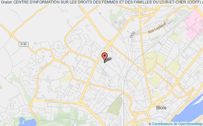 plan association Centre D'information Sur Les Droits Des Femmes Et Des Familles Du Loir-et-cher (cidff) Blois