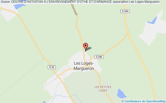 plan association Centre D'initiation A L'environnement D'othe Et D'armance Les   Loges-Margueron