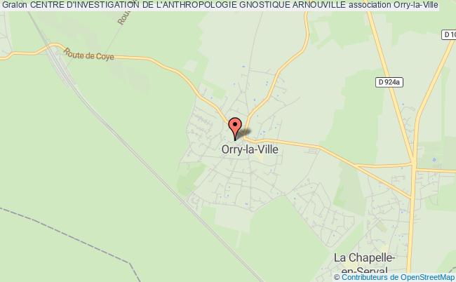 plan association Centre D'investigation De L'anthropologie Gnostique Arnouville Orry-la-Ville
