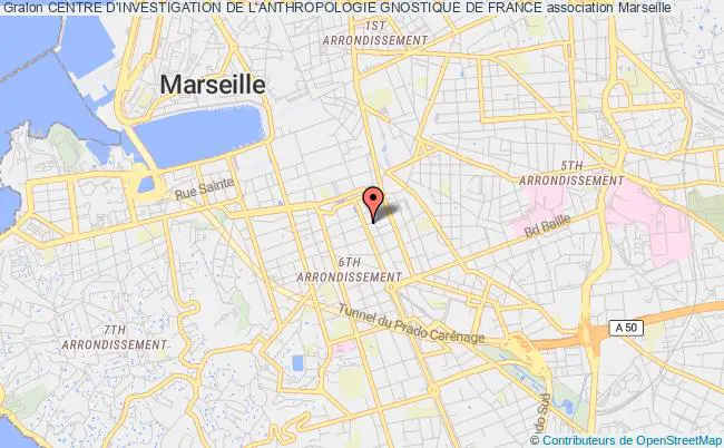 plan association Centre D'investigation De L'anthropologie Gnostique De France Marseille