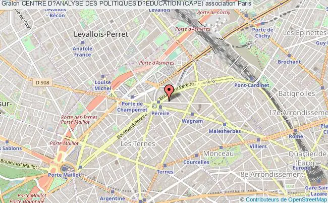 plan association Centre D?analyse Des Politiques D?education (cape) Paris
