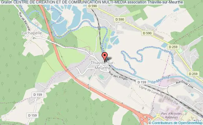 plan association Centre De Creation Et De Communication Multi-media Thiaville-sur-Meurthe