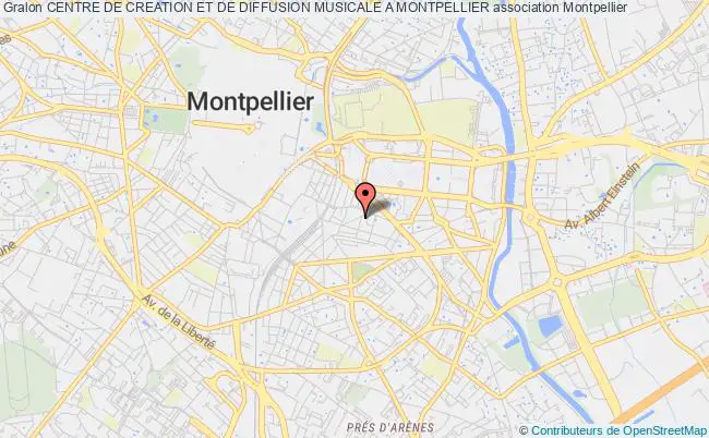 plan association Centre De Creation Et De Diffusion Musicale A Montpellier Montpellier