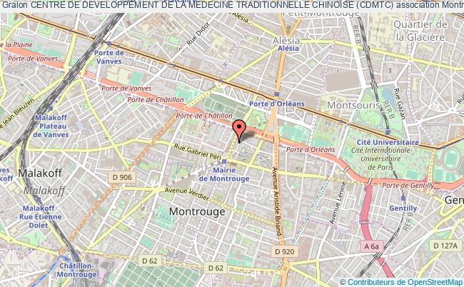 plan association Centre De Developpement De La Medecine Traditionnelle Chinoise (cdmtc) Montrouge