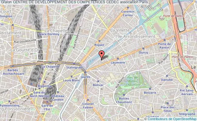 plan association Centre De Developpement Des Competences Cedec Paris