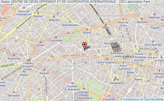 plan association Centre De DÉveloppement Et De CoopÉration Internationale - Cdci Paris 8e