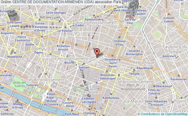 plan association Centre De Documentation ArmÉnien (cda) Paris 2e