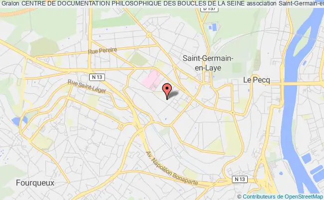 plan association Centre De Documentation Philosophique Des Boucles De La Seine Saint-Germain-en-Laye