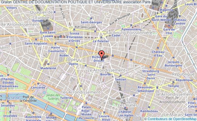plan association Centre De Documentation Politique Et Universitaire Paris 2e