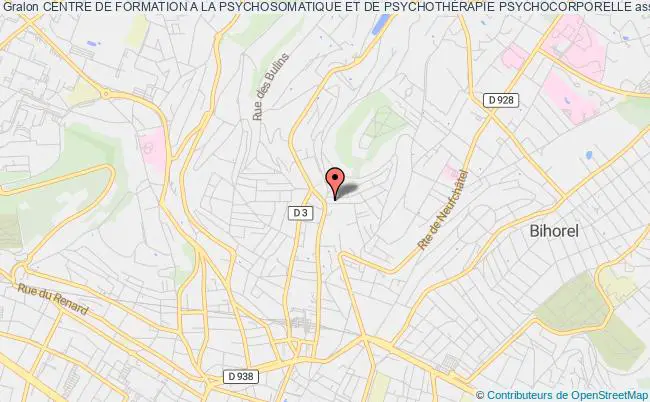 plan association Centre De Formation A La Psychosomatique Et De PsychothÉrapie Psychocorporelle Bois-Guillaume