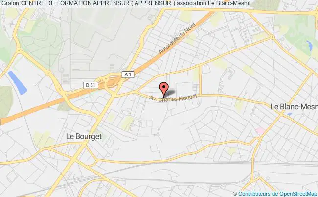 plan association Centre De Formation Apprensur ( Apprensur ) Blanc-Mesnil