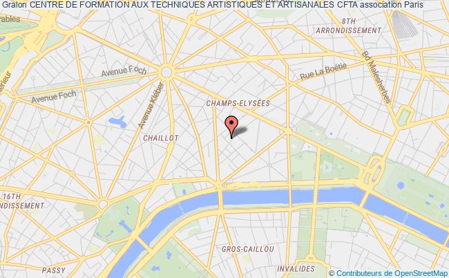 plan association Centre De Formation Aux Techniques Artistiques Et Artisanales Cfta Paris