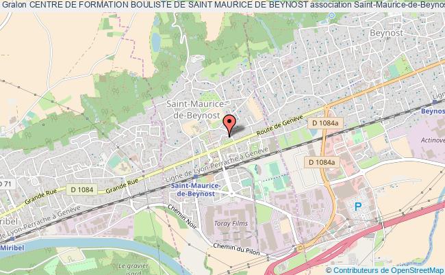 plan association Centre De Formation Bouliste De Saint Maurice De Beynost Saint-Maurice-de-Beynost