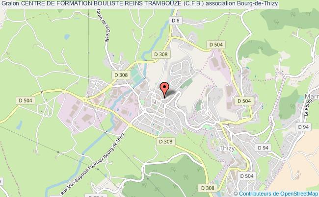 plan association Centre De Formation Bouliste Reins Trambouze (c.f.b.) Bourg-de-Thizy