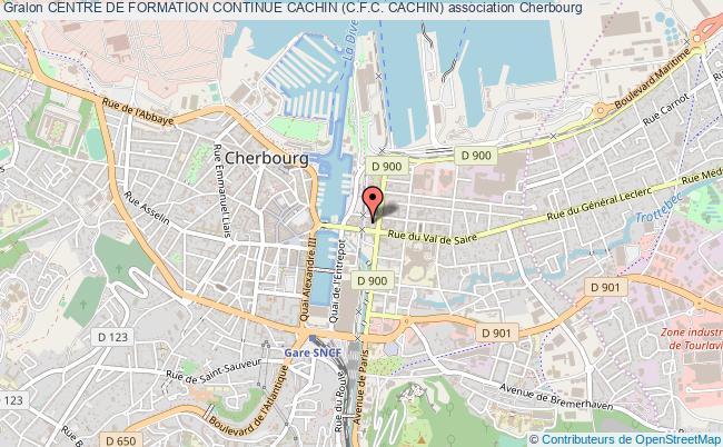 plan association Centre De Formation Continue Cachin (c.f.c. Cachin) Cherbourg-Octeville