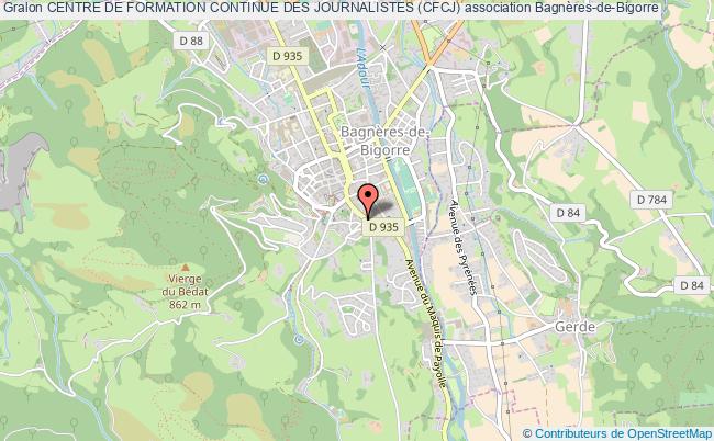 plan association Centre De Formation Continue Des Journalistes (cfcj) Bagnères-de-Bigorre