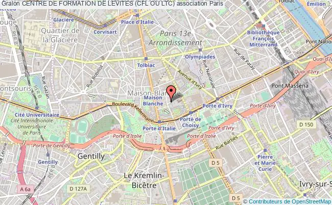 plan association Centre De Formation De Levites (cfl Ou Ltc) Paris