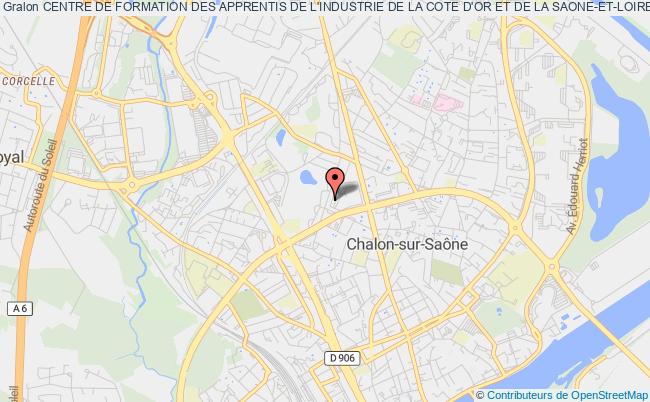 plan association Centre De Formation Des Apprentis De L'industrie De La Cote D'or Et De La Saone-et-loire - (c.f.a.i. 21 - 71) - Chalon-sur-Saône