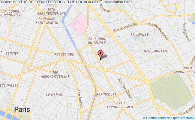 plan association Centre De Formation Des Elus Locaux Cefel Paris