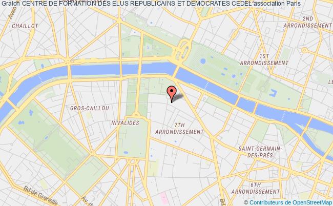 plan association Centre De Formation Des Elus Republicains Et Democrates Cedel Paris