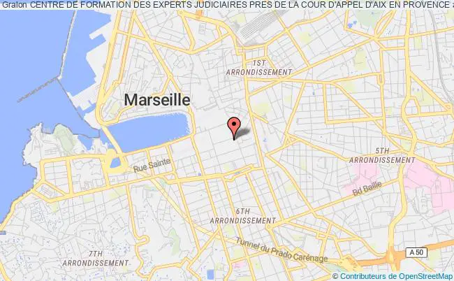 plan association Centre De Formation Des Experts Judiciaires Pres De La Cour D'appel D'aix En Provence Marseille