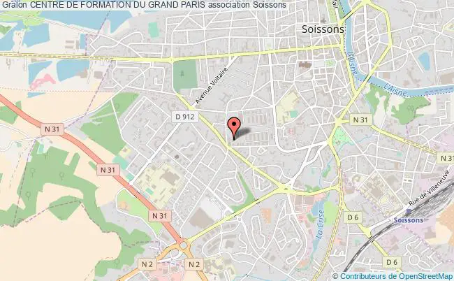 plan association Centre De Formation Du Grand Paris Soissons