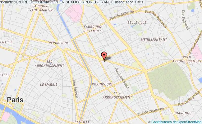 plan association Centre De Formation En Sexocorporel-france Paris 11e