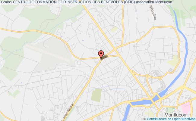 plan association Centre De Formation Et D'instruction Des Benevoles (cfib) Montluçon