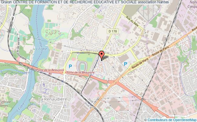 plan association Centre De Formation Et De Recherche Educative Et Sociale Nantes