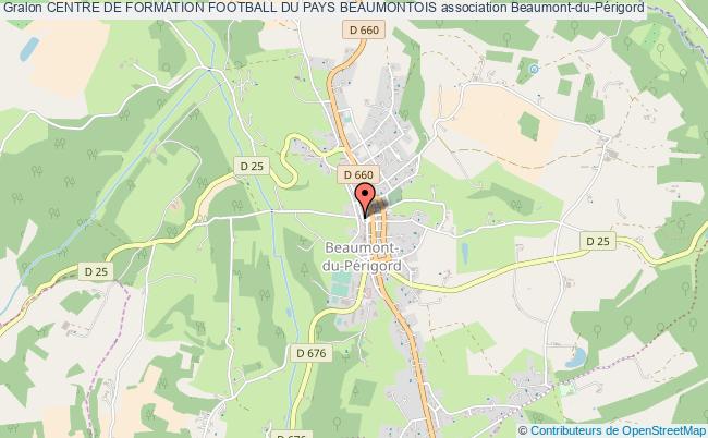 plan association Centre De Formation Football Du Pays Beaumontois Beaumont