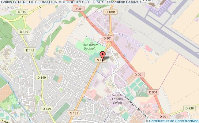 plan association Centre De Formation Multisports - C. F. M. S. Beauvais