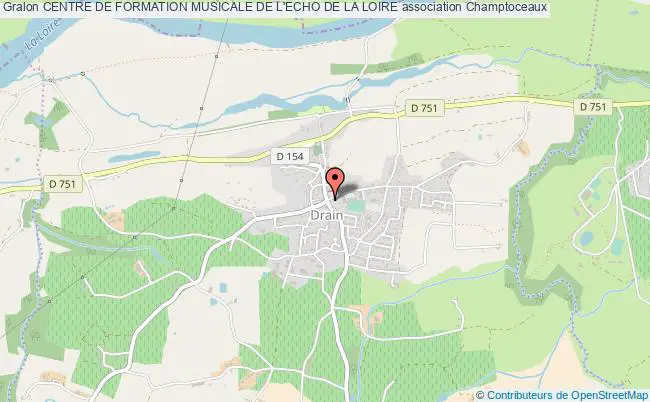 plan association Centre De Formation Musicale De L'echo De La Loire Orée d'Anjou