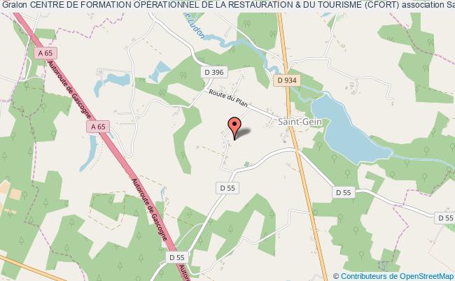 plan association Centre De Formation OpÉrationnel De La Restauration & Du Tourisme (cfort) Saint-Gein