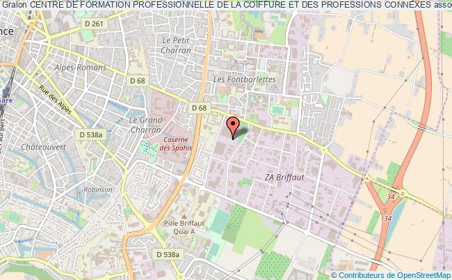 plan association Centre De Formation Professionnelle De La Coiffure Et Des Professions Connexes Valence