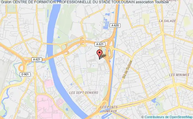 plan association Centre De Formation Professionnelle Du Stade Toulousain Toulouse