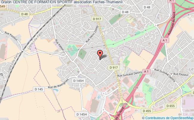 plan association Centre De Formation Sportif Faches-Thumesnil