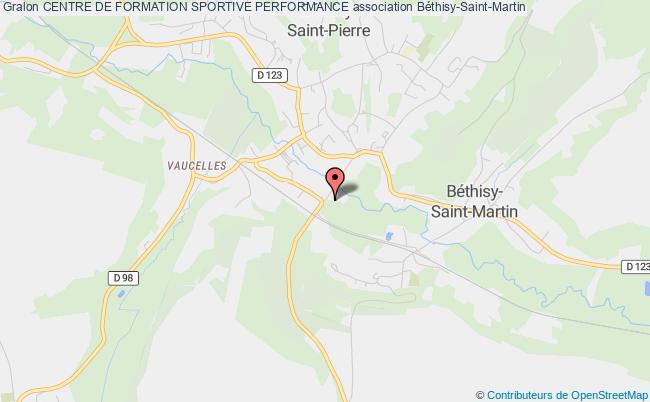 plan association Centre De Formation Sportive Performance Béthisy-Saint-Martin