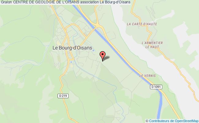 plan association Centre De Geologie De L'oisans Le Bourg-d'Oisans