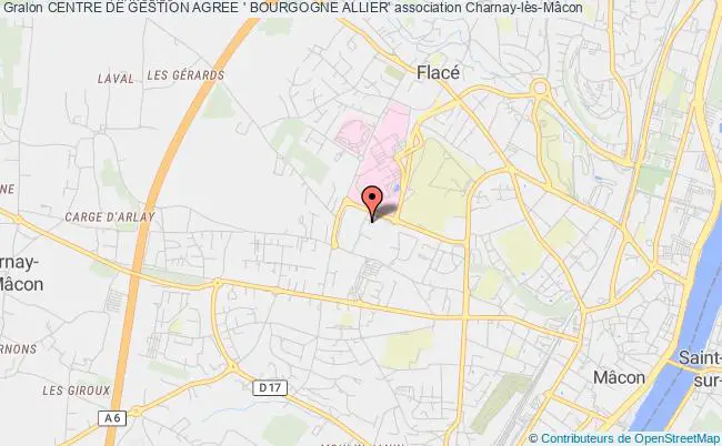 plan association Centre De Gestion Agree ' Bourgogne Allier' Charnay-lès-Mâcon