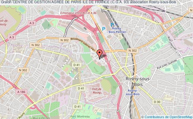 plan association Centre De Gestion Agree De Paris Ile De France (c.g.a. 93) Rosny-sous-Bois