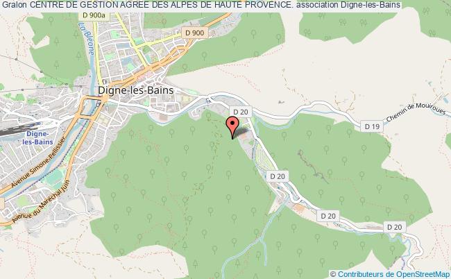 plan association Centre De Gestion Agree Des Alpes De Haute Provence. Digne-les-Bains