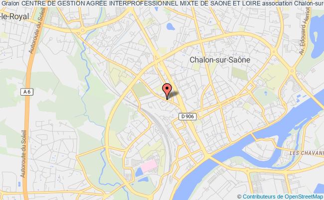 plan association Centre De Gestion Agree Interprofessionnel Mixte De Saone Et Loire Chalon-sur-Saône
