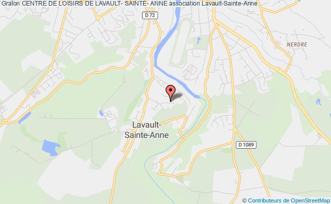 plan association Centre De Loisirs De Lavault- Sainte- Anne Lavault-Sainte-Anne