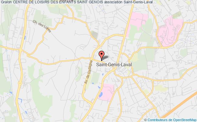 plan association Centre De Loisirs Des Enfants Saint Genois Saint-Genis-Laval