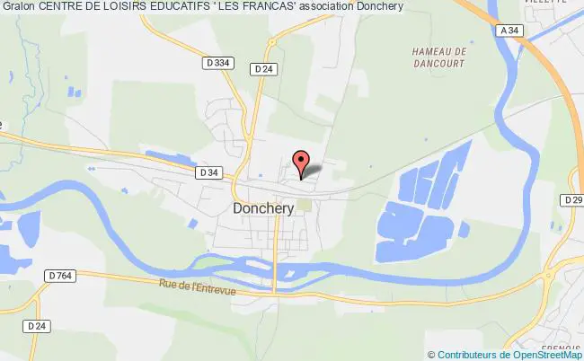 plan association Centre De Loisirs Educatifs ' Les Francas' Donchery