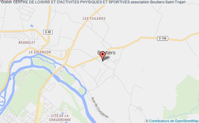 plan association Centre De Loisirs Et D'activites Physiques Et Sportives Boutiers-Saint-Trojan