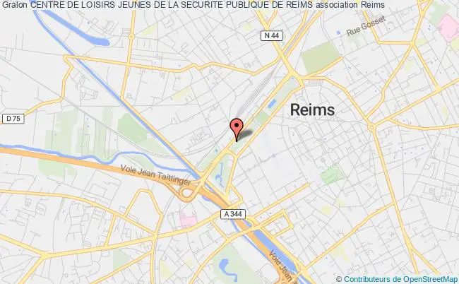 plan association Centre De Loisirs Jeunes De La Securite Publique De Reims Reims