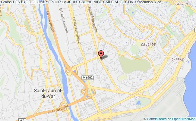 plan association Centre De Loisirs Pour La Jeunesse De Nice Saint Augustin Nice