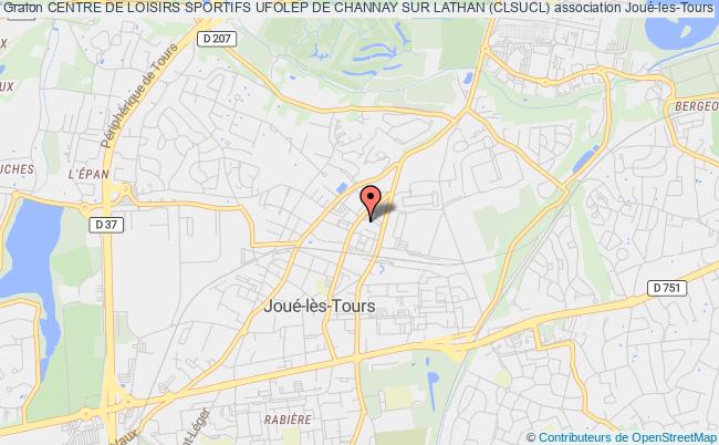 plan association Centre De Loisirs Sportifs Ufolep De Channay Sur Lathan (clsucl) Joué-lès-Tours