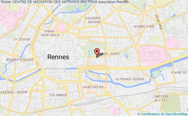 plan association Centre De Mediation Des Notaires Bretons Rennes